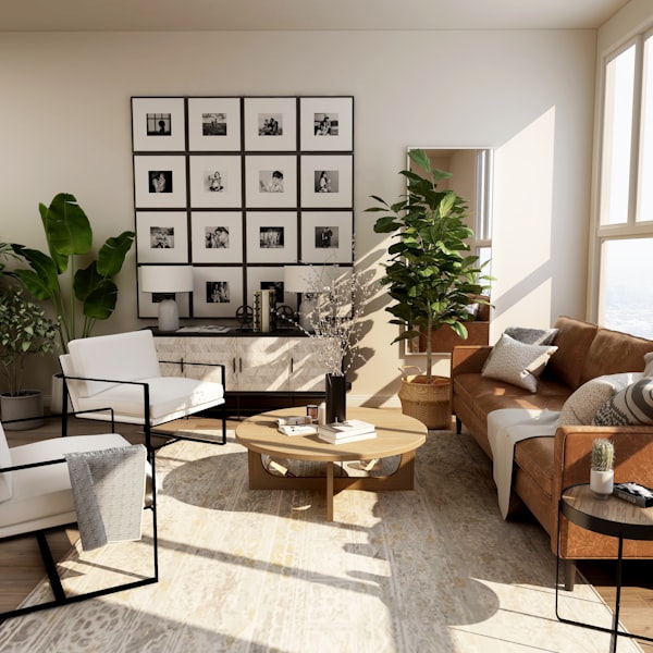 강남 아파트 거실 원목 매립형